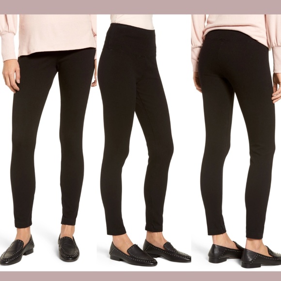NWT Lysse [ Medium ] High Waist Denim Leggings LYSSÉ‎ in Black - Picture 1 of 12